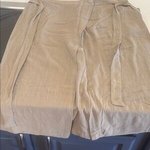 Du Jour green Skirt with Butto front and tie strap